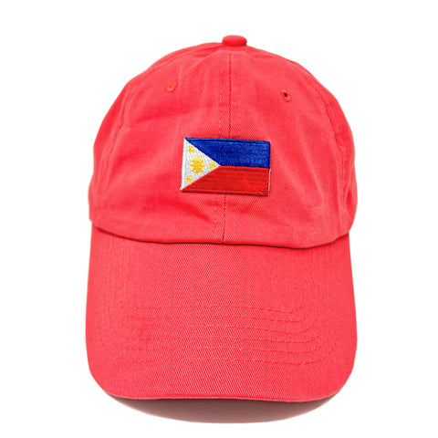 Philippines Flag Dad Cap (Dragon Fruit)