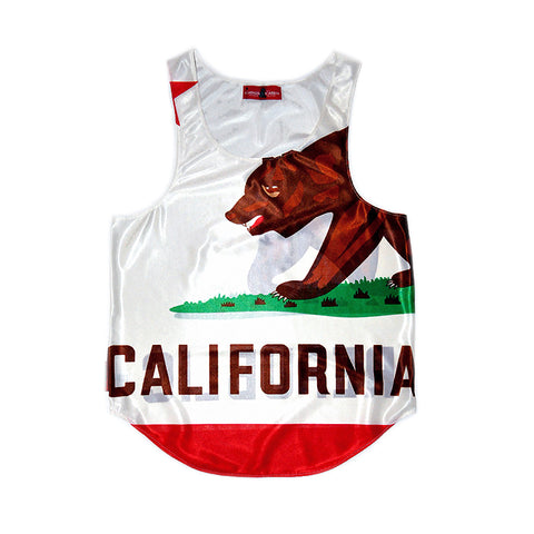 California "Golden State" Flag Tank Top - CHRiS CARDi House of Design