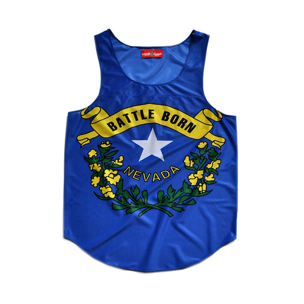 Nevada "Silver State" Flag Tank Top - CHRiS CARDi House of Design