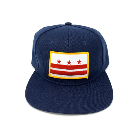 D.C. Capital Crown Snapback Cap (Navy Blue) - CHRiS CARDi House of Design