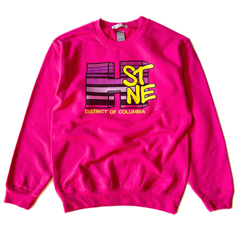 H ST. NE Nostalgia Sweatshirt (hot pink gradient)